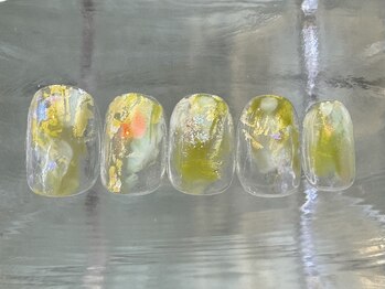 ナネア カラー(nanea color)/フィルムタイダイ緑9000円