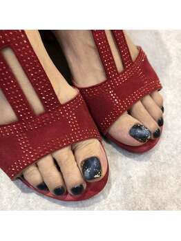 フット親指アート