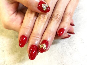 エーネイルズ 心斎橋(A.nails)/バレンタインネイル