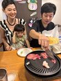 キナコ(kinako.) 休日はよく家族で焼肉してます