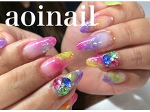 アオイネイル(aoinail)/カラフルグラデ☆