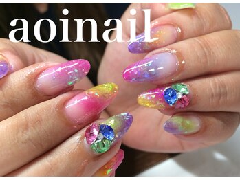 アオイネイル(aoinail)/カラフルグラデ☆
