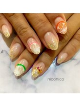 ネイル アンド アイラッシュ ニコニコ(niconico)/持ち込みデザイン☆