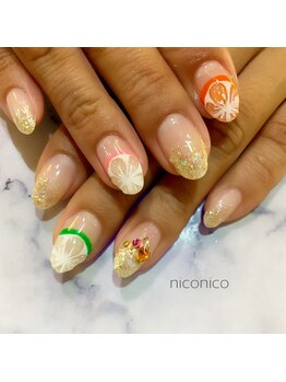 ネイル アンド アイラッシュ ニコニコ(niconico)/持ち込みデザイン☆