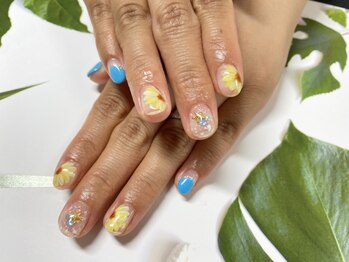 ひまわりネイル