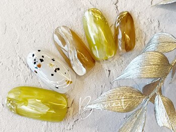 ネイルアンドアイラッシュ ボネール 銀座店(lash Bounail)/ニュアンス ミラーネイル