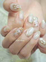 ネイルローズ(NAIL Rose)/シェルホワイトネイル
