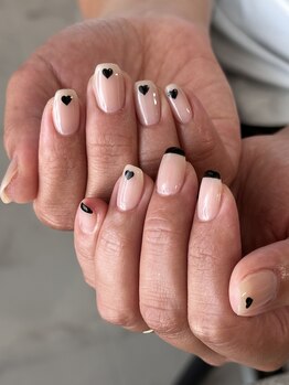 ネイルサロン ミル(Mille)/black&heart