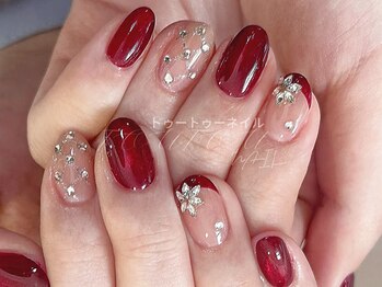 トゥートゥー(TOUTOU)/雪x赤xフレンチxストーン