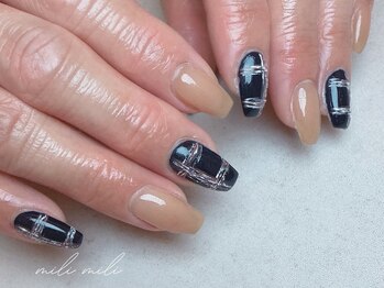 ミリ ミリ(mili mili)/ツイードチェックネイル