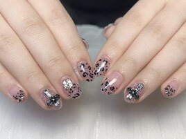 持ち込みレオパードクロムネイル