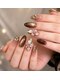 アミネイル(Ami Nail)の写真/【池袋駅徒歩5分】大人気メニューのチップ長さ出しは、ビジューストーンで贅沢に☆貴方の理想の指先へ♪
