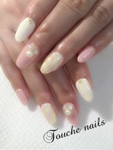 トゥーシェネイルズ(Touche'nails)/お客様ネイル ふんわりツイード