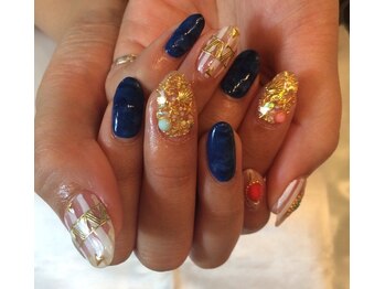 ネイルサロン ドレリッチ 大宮店(drerich)/よくばりデザイン夏ネイル