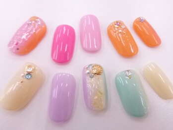 ネイルサロンクイール 宇都宮店(NAIL SALON QUILL)/縦グラデーションネイル