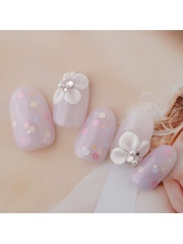 ラ カゼッタ(La casetta)/3Dフラワーホログラムネイル