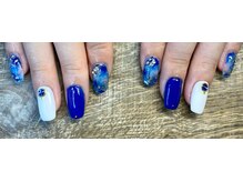 爪屋べっぴん堂/夏のブルーネイル