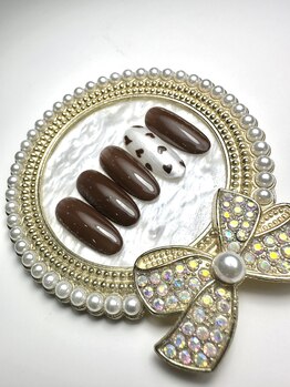 バレンタインネイル