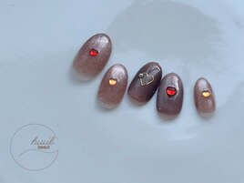 バレンタインネイル/パラジェル