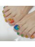 ＜フットネイル＞持ち込みデザイン　¥8,000～