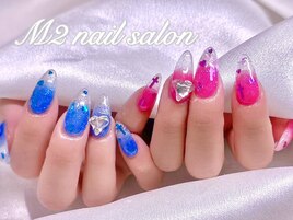 クリアグラデーションネイル