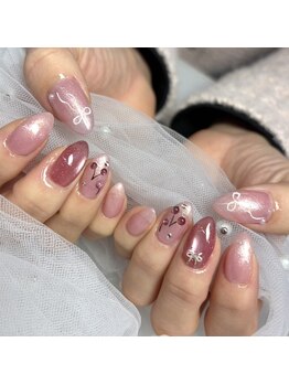 １月福袋ネイルさくらんぼアート