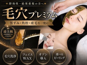 シルキー 新宿店(SILKY)の写真/【最上級の毛穴レス】ピーリング＋フェイシャルワックス＋毛穴洗浄＋オゾン導入【毛穴プレミアム】