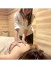 【肩こり人気セット】上半身リンパ(ホットジェル付)+炭酸ヘッドスパ 計40分
