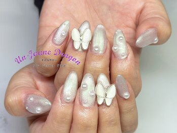 アン ジョーヌドラゴ/【自爪ネイル】蝶々ネイル