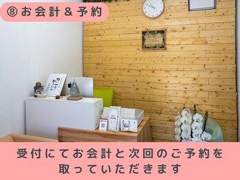 あぐり鍼灸整骨院/お会計と次回予約