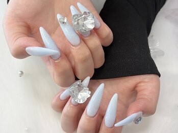 ミエルドビジューネイル(Miel de Bijou NAIL)/スカルプ/ロングネイル/長さ出し