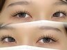 【8月限定】シングルフラットラッシュ120本＋美眉スタイリング(間引き付)