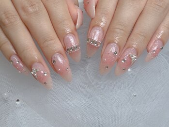 エミュール ネイル 河原町(Emure Nail)の写真/長持ちネイルでキレイが続く♪【持ち込み/定額/フィルイン/マグネット/ワンホン/長さだし/オフィスネイル】