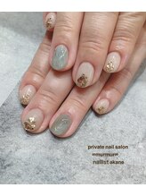 プライベート ネイルサロン マーマ(murmur)/大理石風ネイル