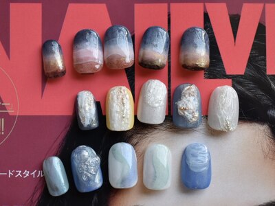 全国誌NAIL VENUSでカラフル×ショート!インスタ@sunnyside_nail