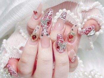 メイク 池袋(Meik)/冬ツイードネイル