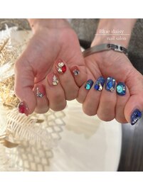 宝石ネイル☆**