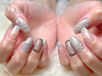 ダリア トータルビューティー(Daria. total beauty)/ツイード ミラー ロングネイル