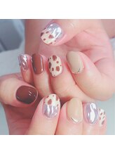 爪ソウシャイン(爪 SO SHINE)/レオパード×ミラー★