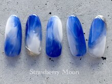サロンストロベリームーン(Salon Strawberry Moon)/ブルーニュアンスネイル　￥7980