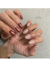 大人ニュアンスモードネイル