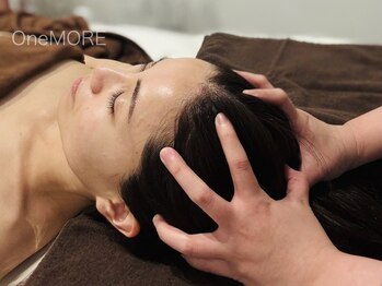 ワンモア(One MORE)の写真/肩こりサヨナラ！【極上アロマヘッド】頭・首肩・背中までの贅沢ヘッドで身体の不調をリセットします♪