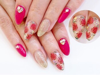 ネイルコレクション ピンク(Nail Collection Pink)/ジェル定額¥8990★薔薇