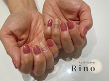 リノ 浦添店(Rino)/押し花×春×チェック×ピンク