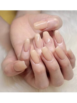 ピンクベージュワンカラー