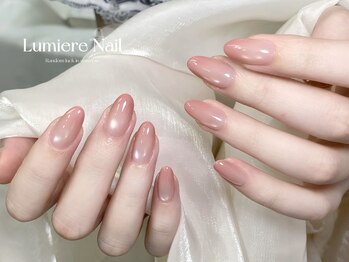 ルミエール ネイル モンナカ(Lumiere Nail Monnaka)/オンブレフレンチ/冬ネイル
