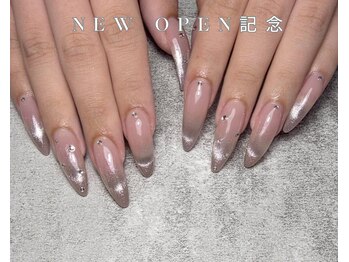 神戸自爪風ネイル/桜ネイル