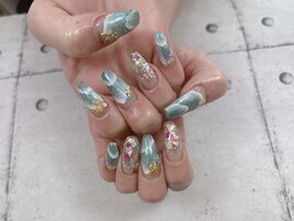 波デザインネイル