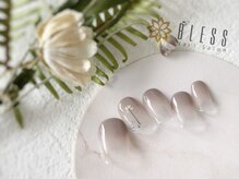 ネイルアンドアイラッシュサロン ブレス 長町南駅店(BLESS)/ナチュラルフラワーネイル＊