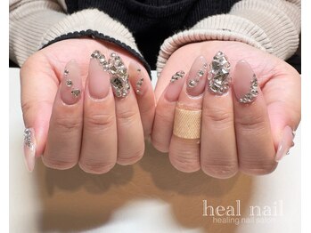 ヒールネイル(heal nail)/スカルプ キラキラネイル
